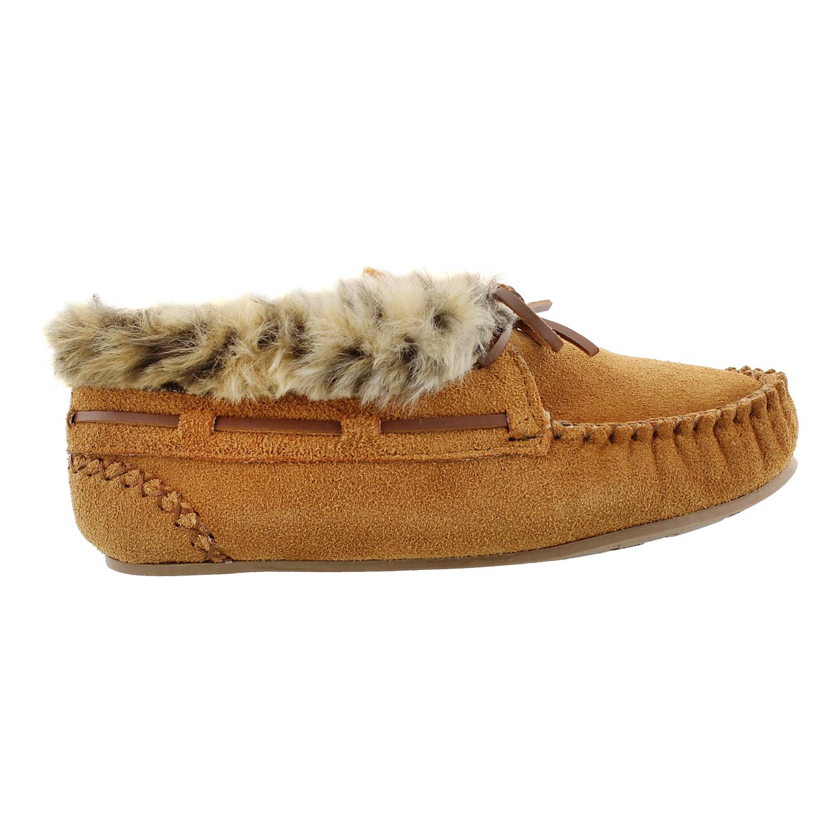 Lds Bali Hi chestnut suede moc bootie