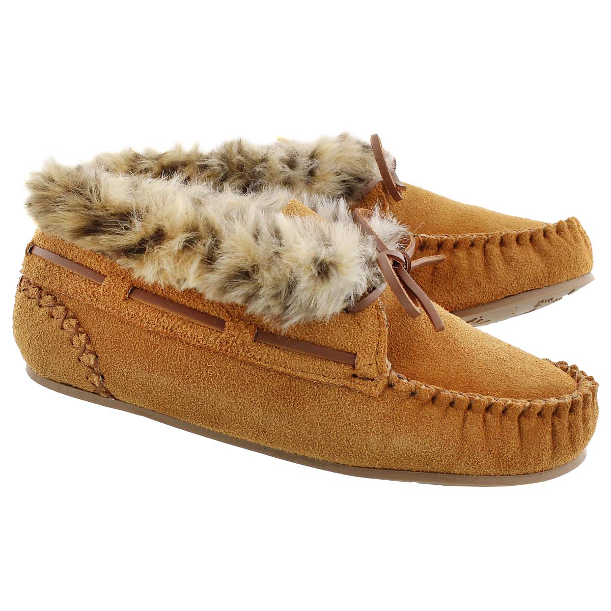 Lds Bali Hi chestnut suede moc bootie