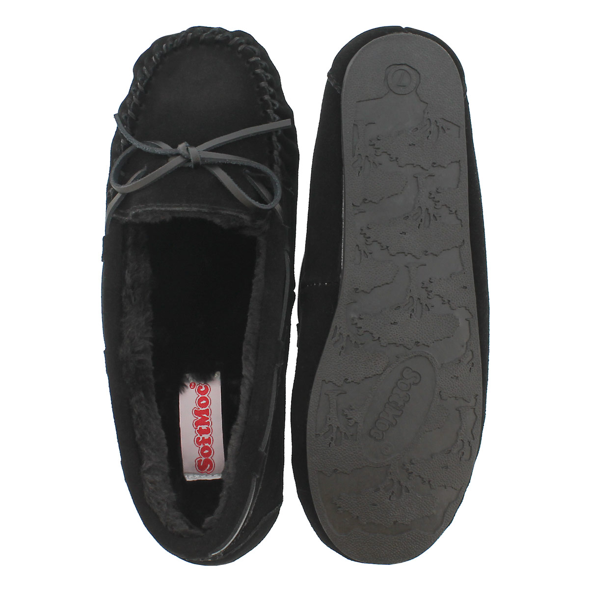 Lds Bali II black suede ballerina moc