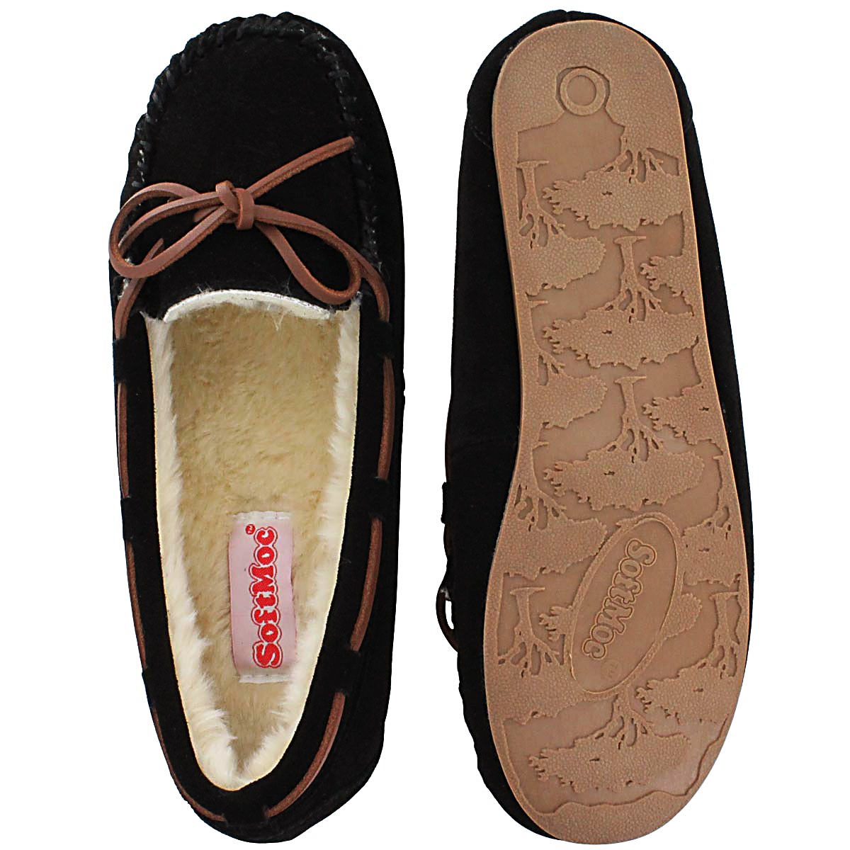 Lds Bali II blk suede ballerina moc