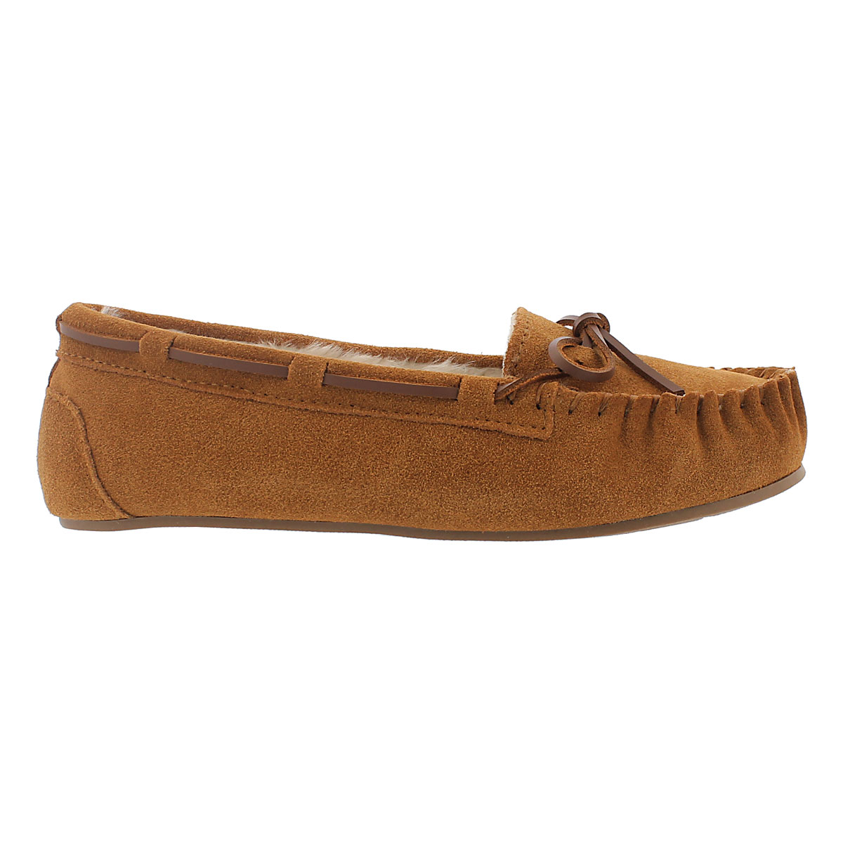 Lds Bali II chestnut suede ballerina moc
