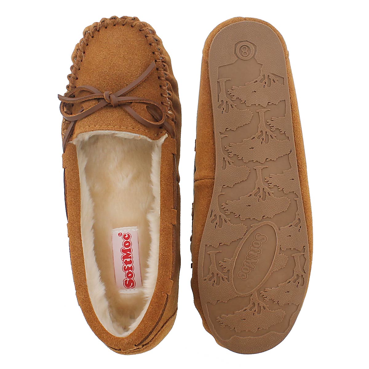 Lds Bali II chestnut suede ballerina moc