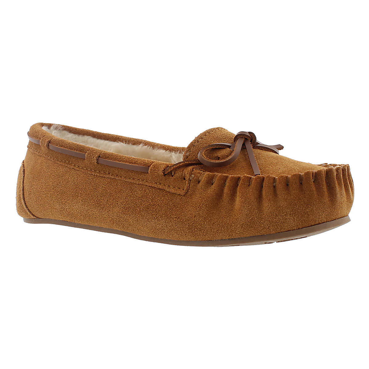 Women's BALI II chestnut suede ballerina moccasins