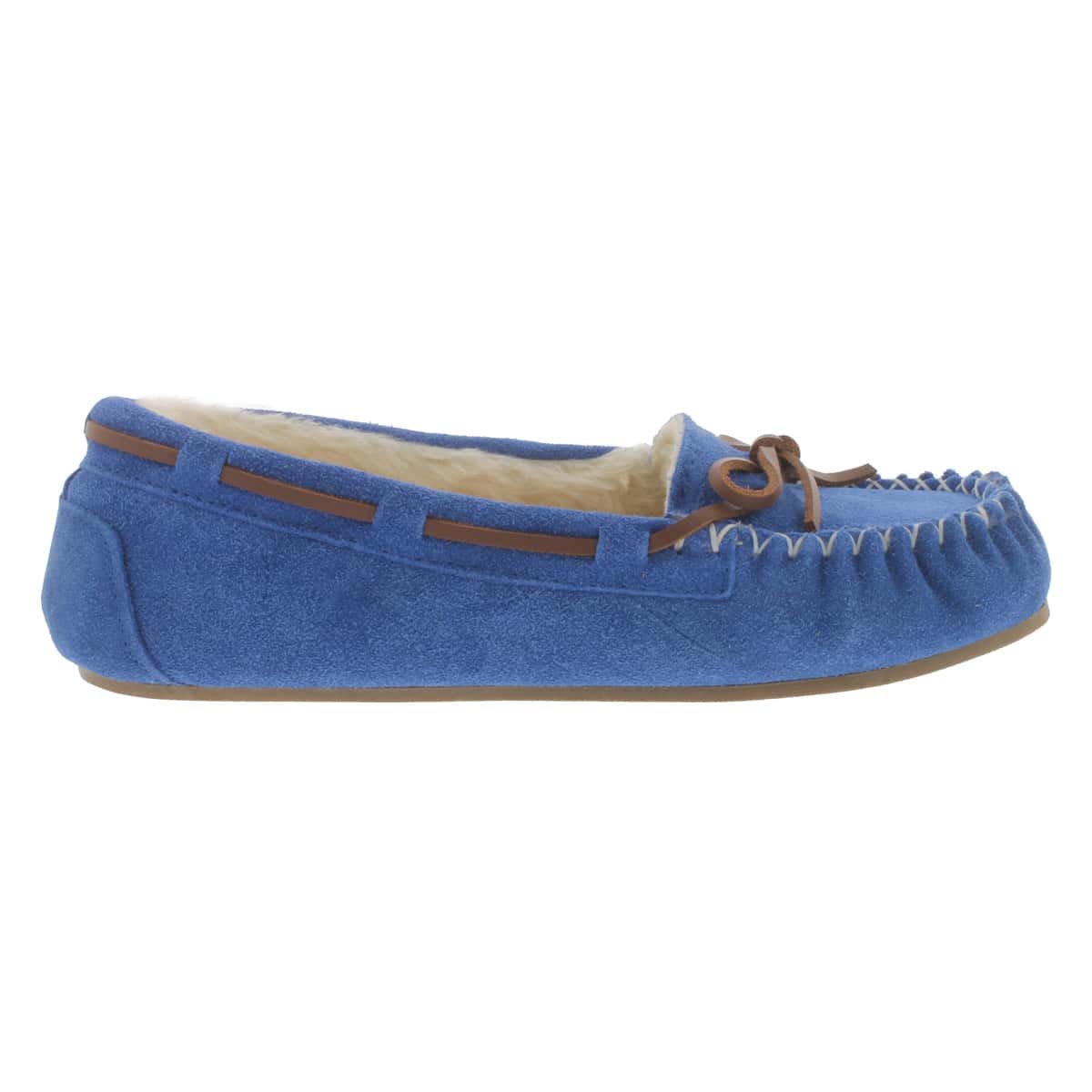 Lds Bali II royal blu sude ballerina moc