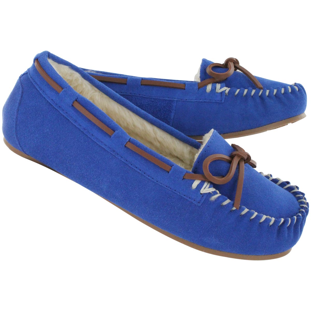 Lds Bali II royal blu sude ballerina moc