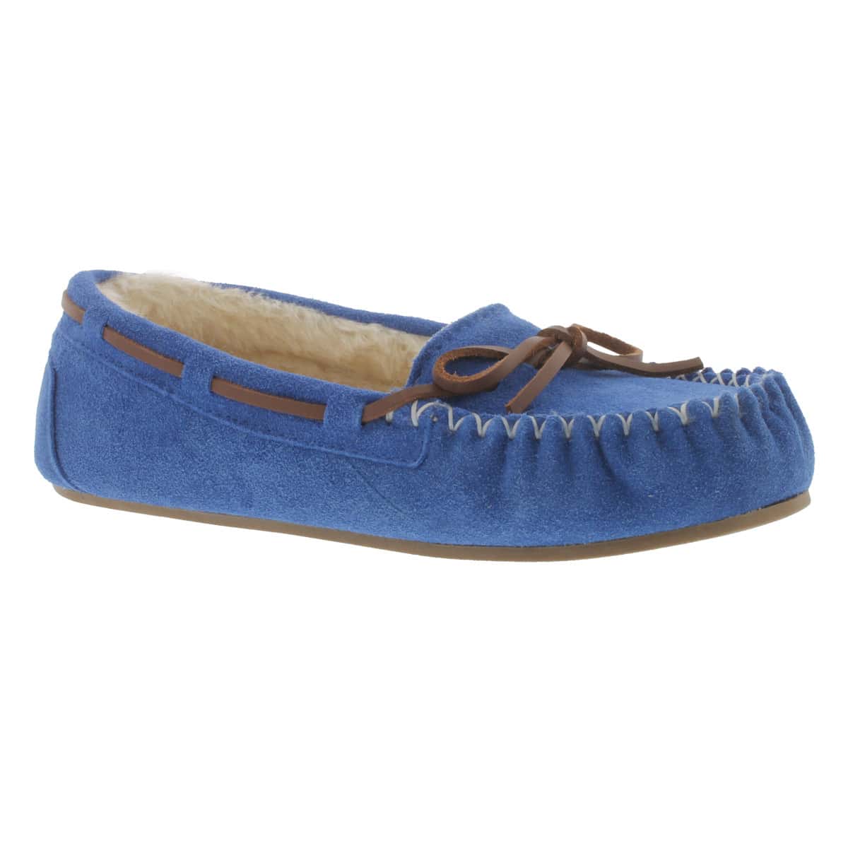 Lds Bali II royal blu sude ballerina moc