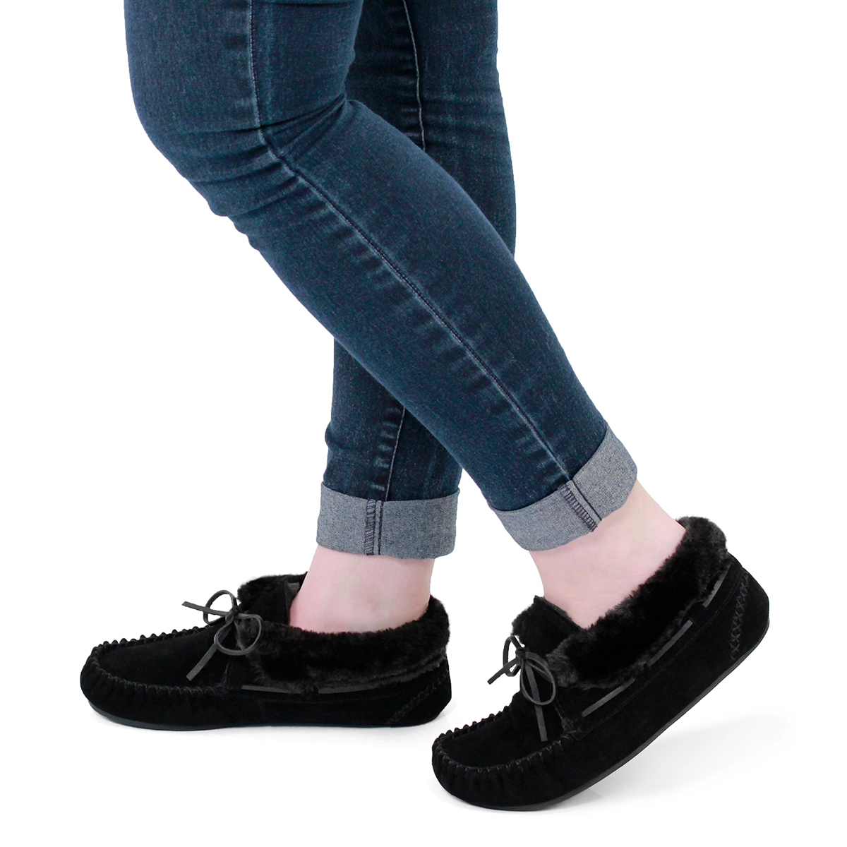 Lds Bali Hi Plain black/black moc bootie