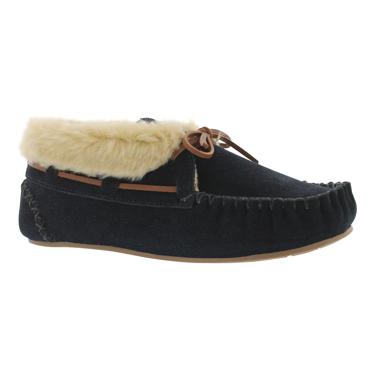 Women's BALI HI PLAIN navy moc booties