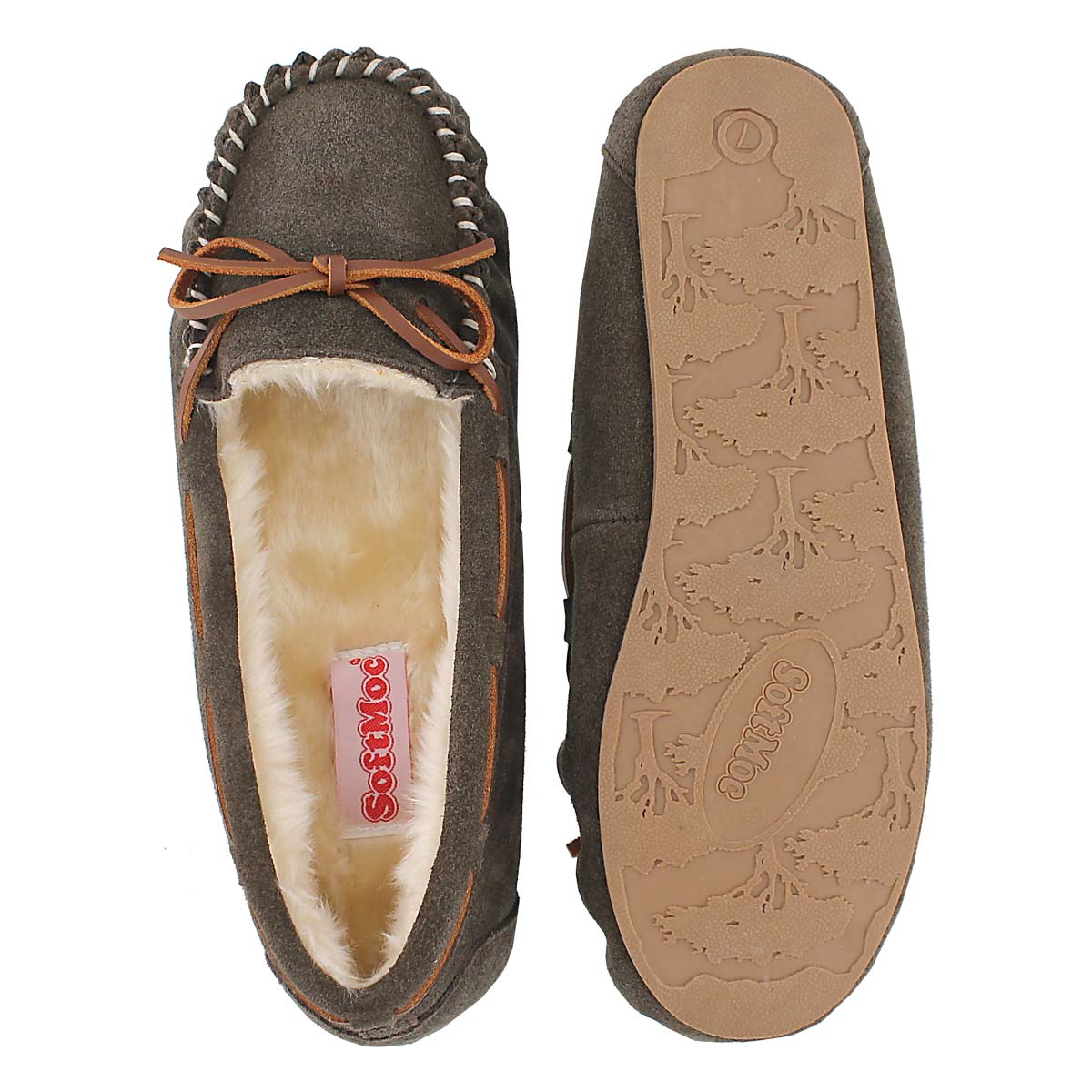 Lds Bali II birch suede ballerina moc