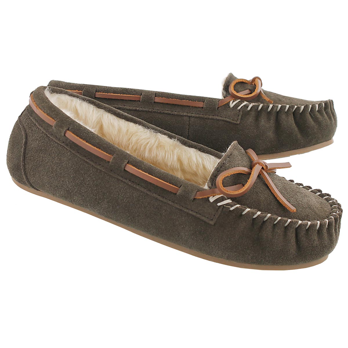 Lds Bali II birch suede ballerina moc