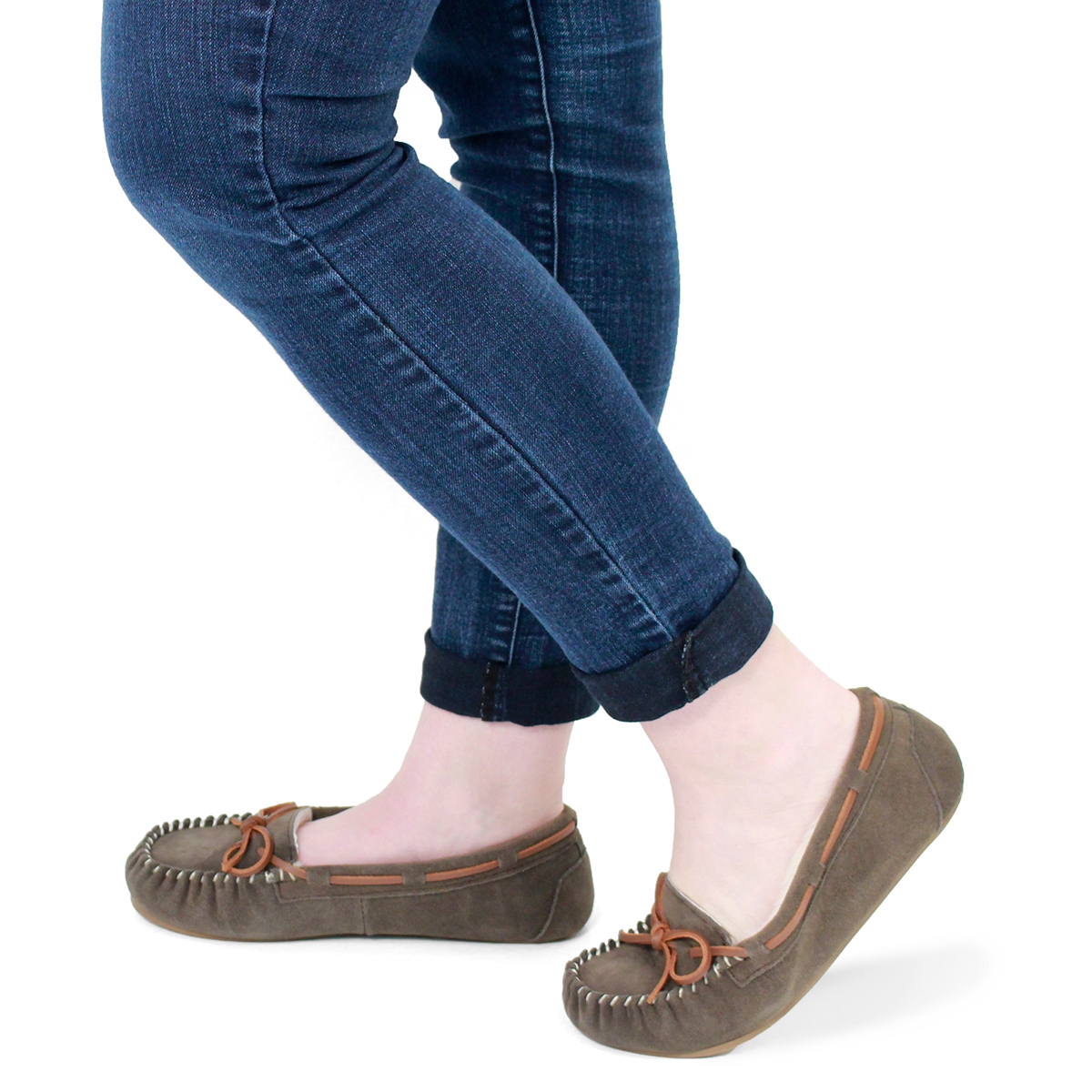 Lds Bali II birch suede ballerina moc