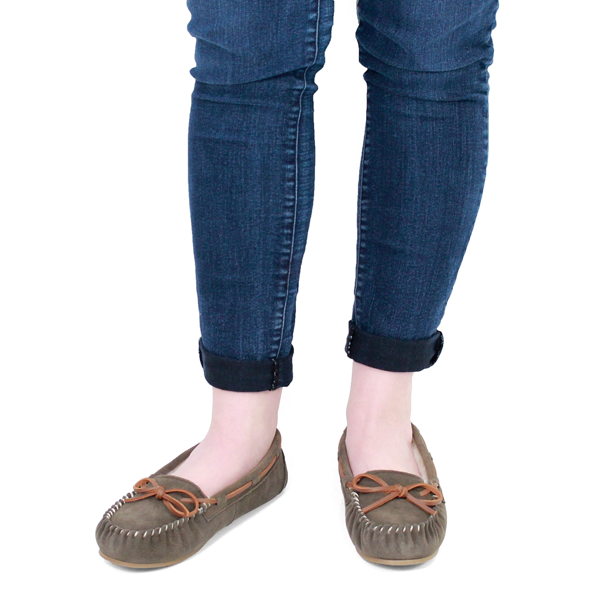 Lds Bali II birch suede ballerina moc