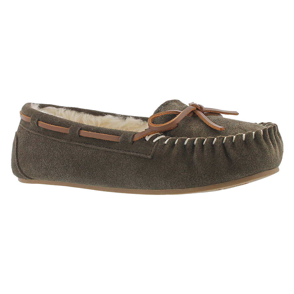 Lds Bali II birch suede ballerina moc