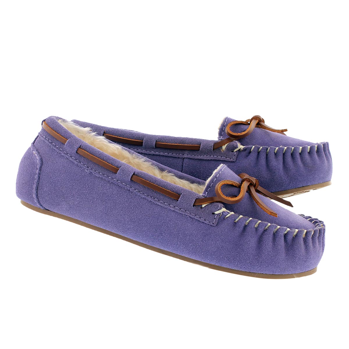 Lds Bali II lavender suede ballerina moc