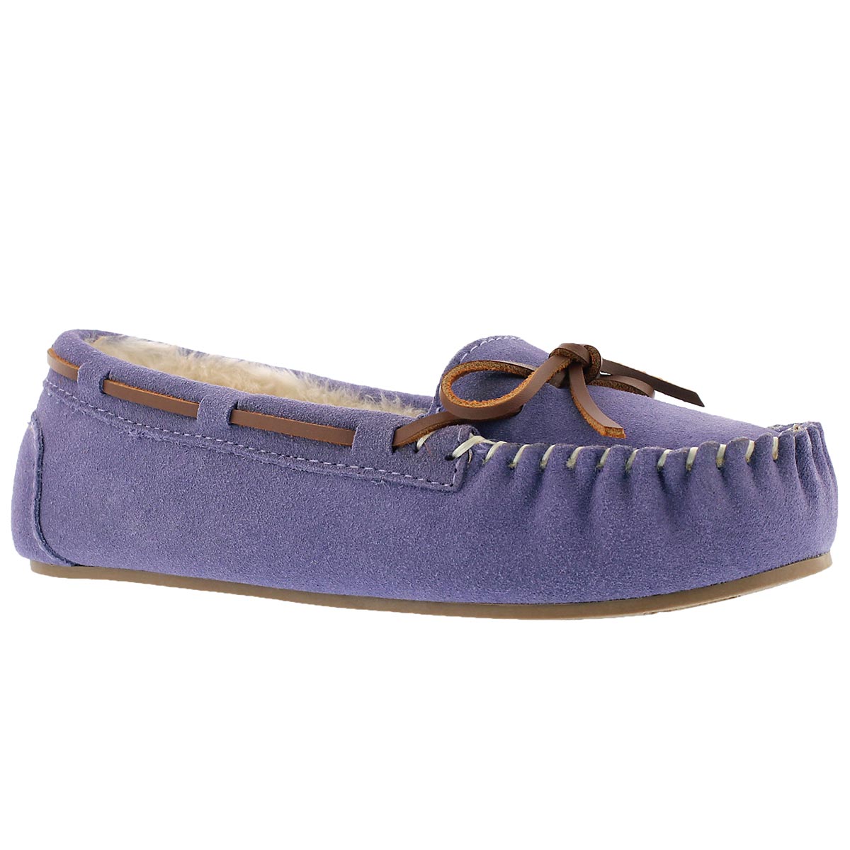 Lds Bali II lavender suede ballerina moc
