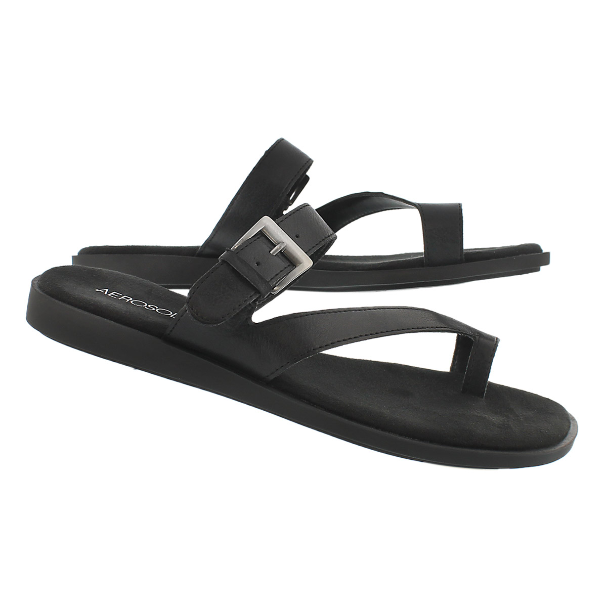 Lds Band Master black toe loop sandal