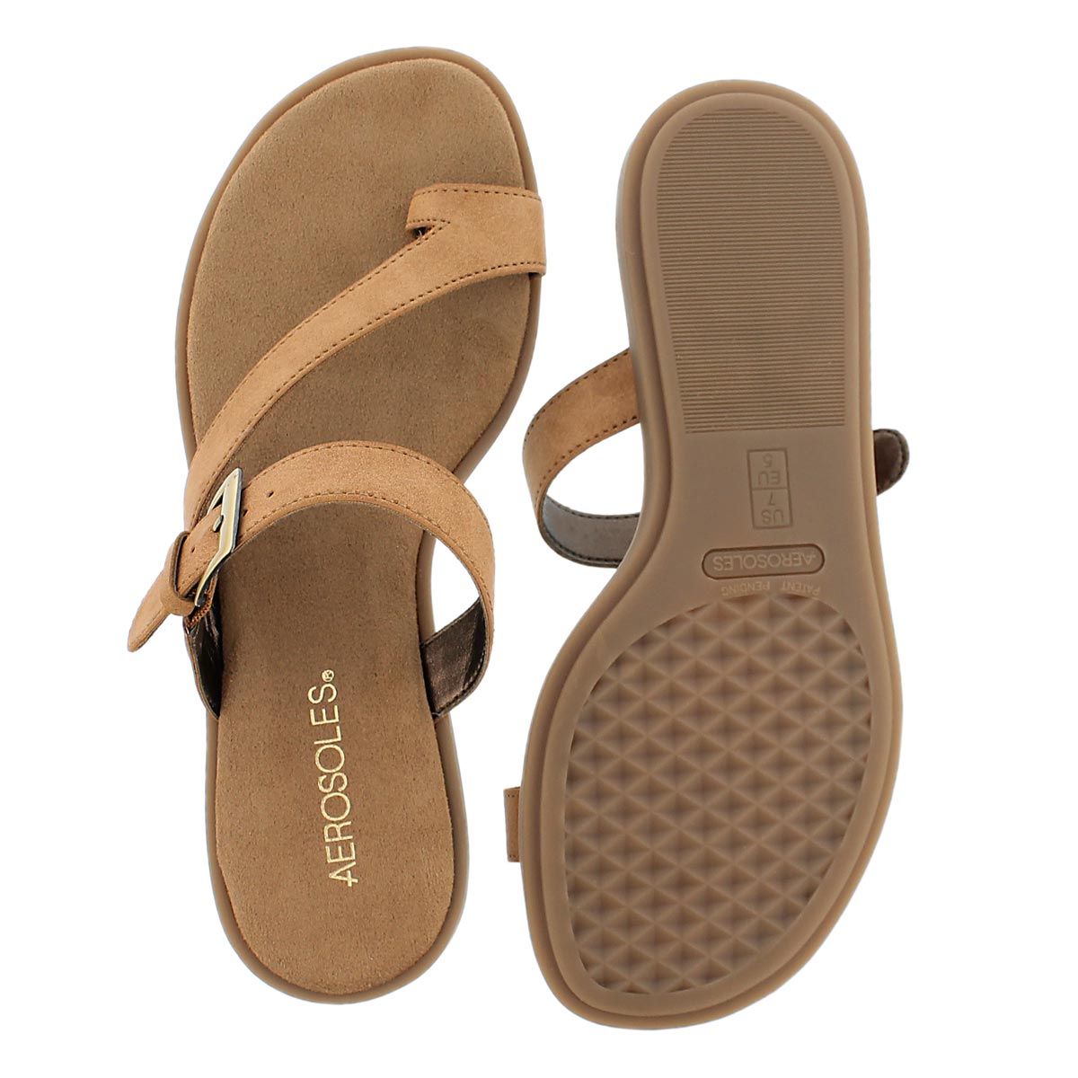 Lds Band Master tan toe loop sandal
