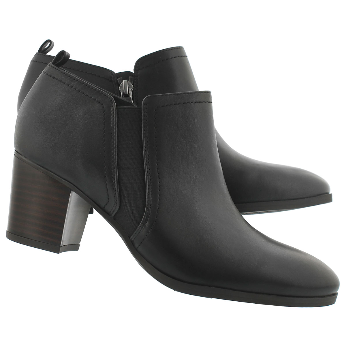 Lds Banner black low dress bootie