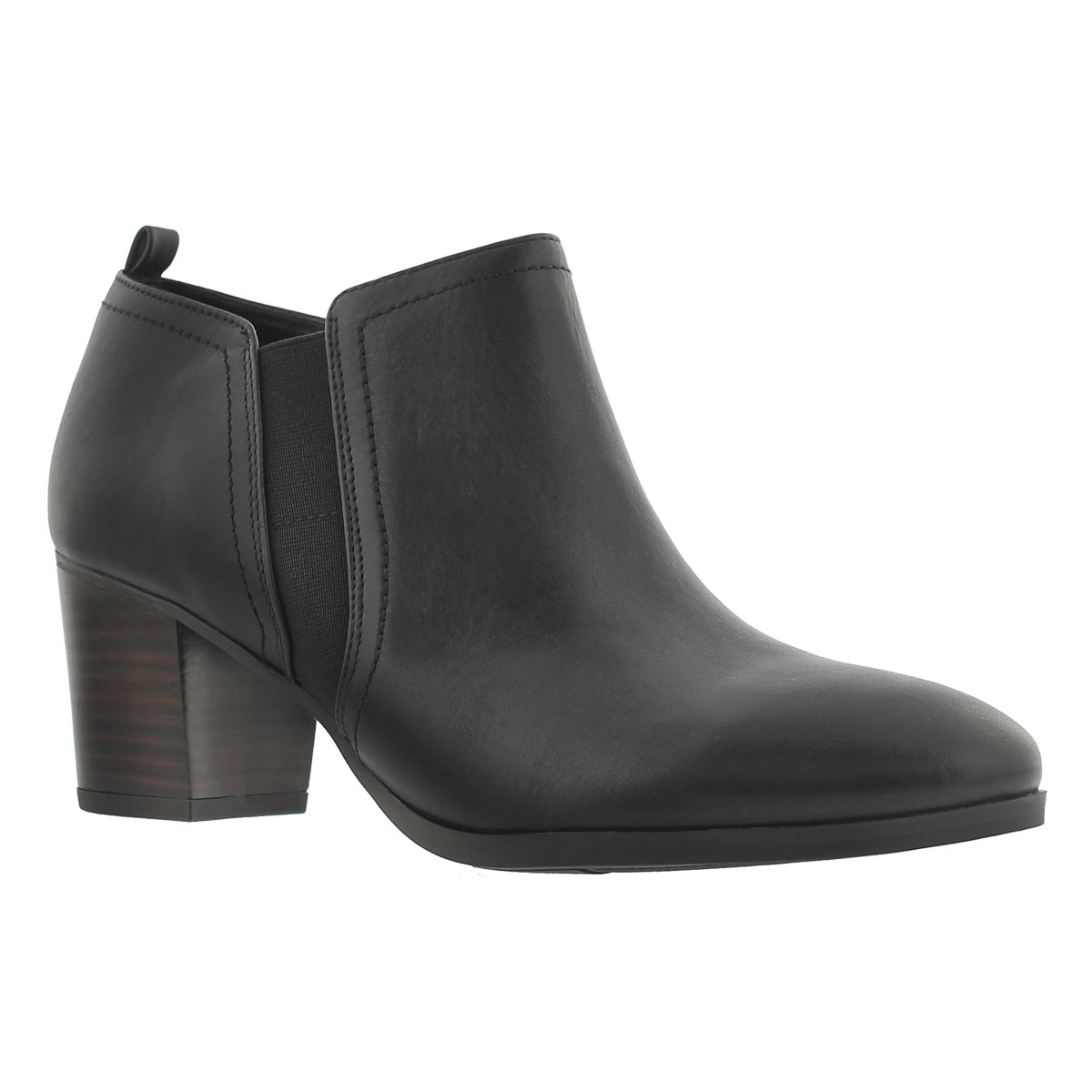 Lds Banner black low dress bootie