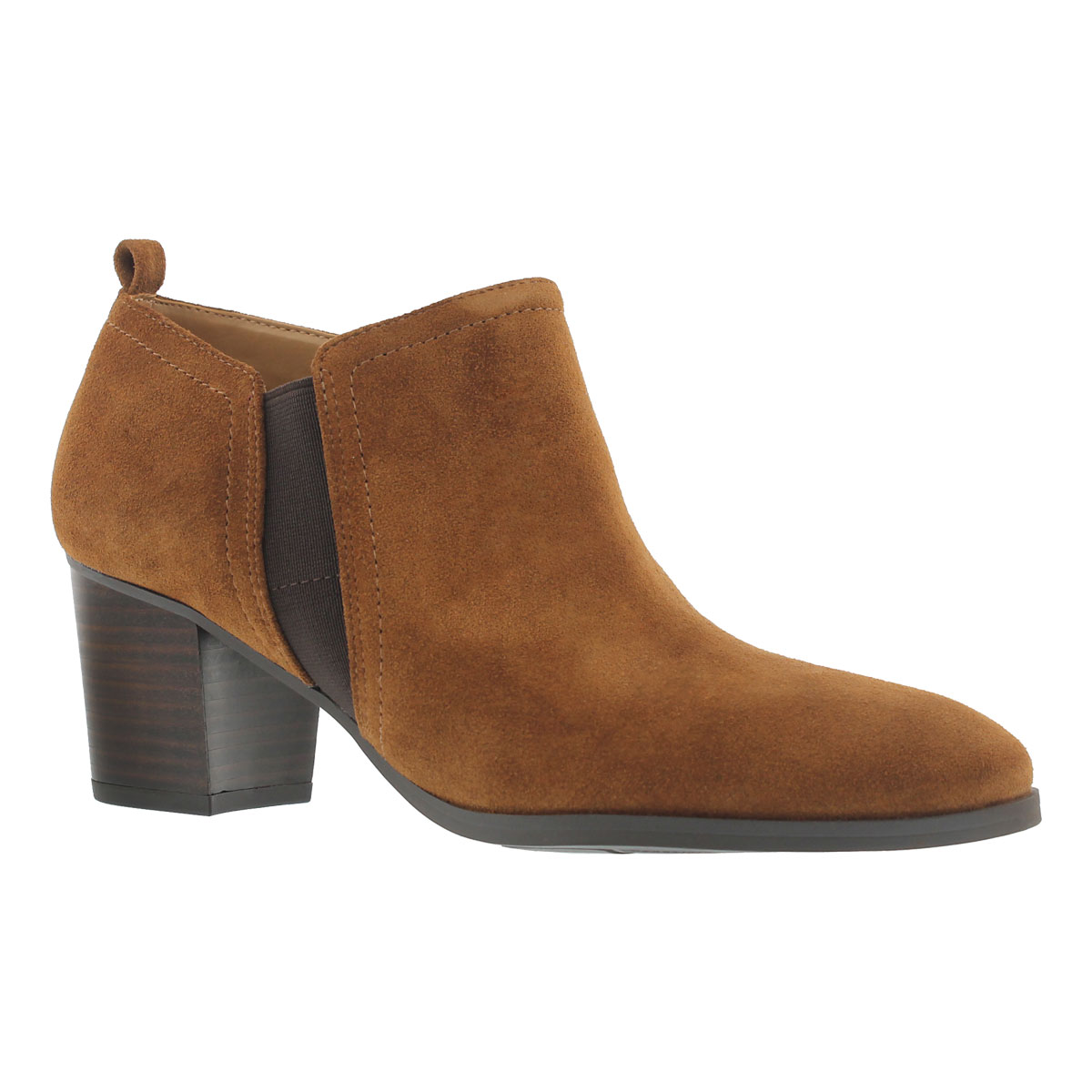 Women's BANNER tan low dress booties
