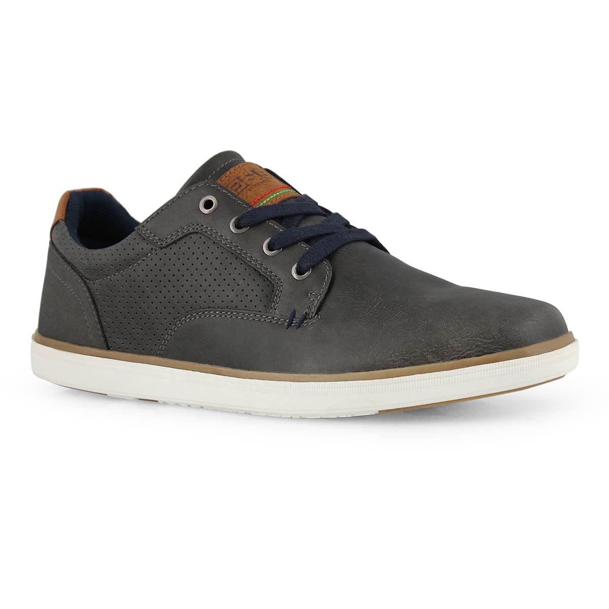 Mns Barnes grey lace up casual sneaker
