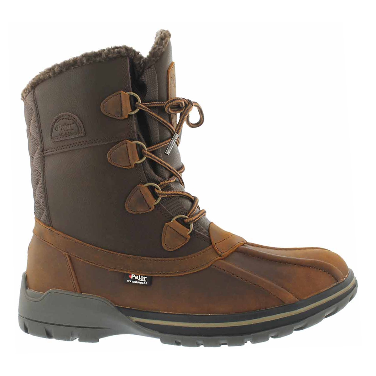Men's BARRINGTON brown waterproof winter boots