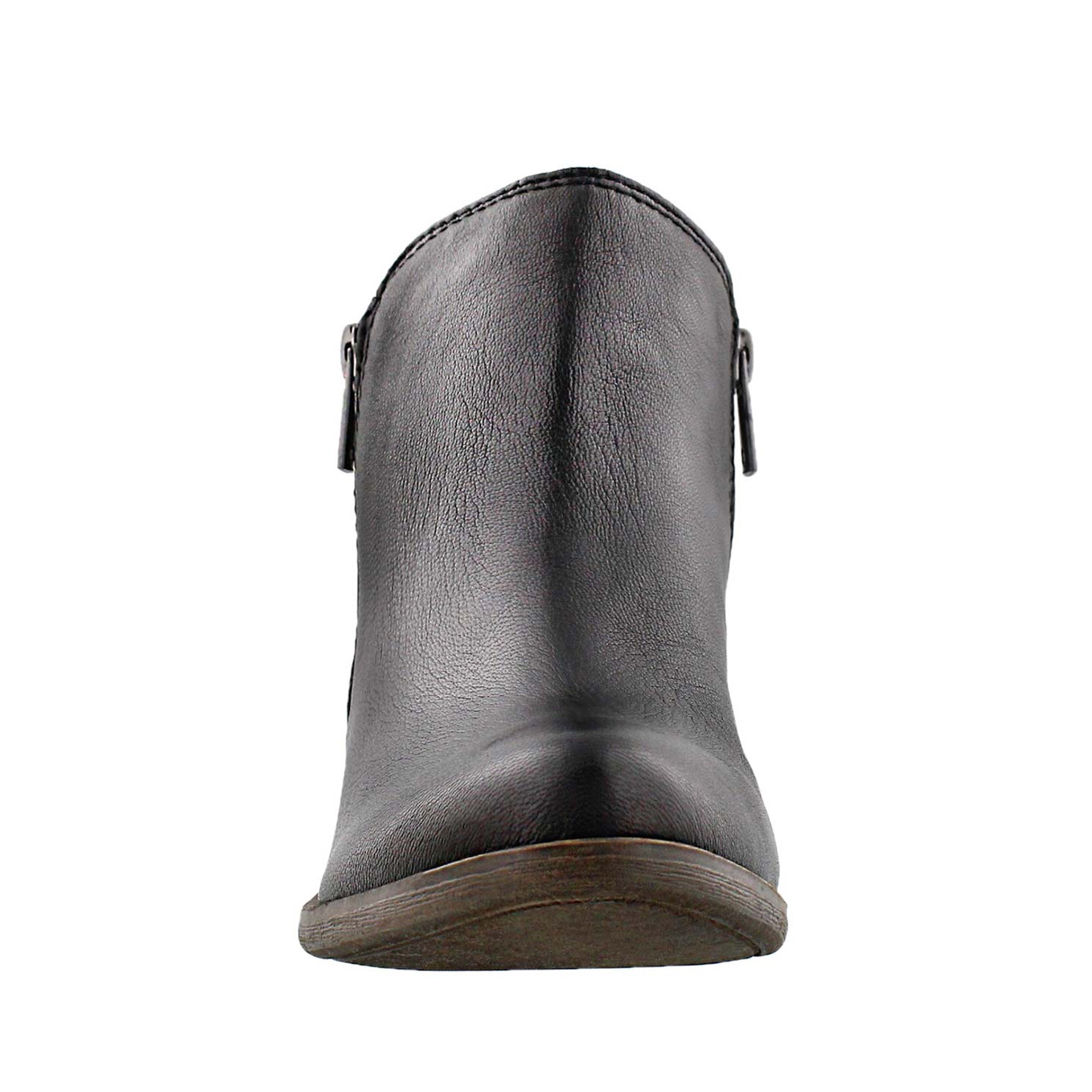 Lds Basel black zip up casual bootie