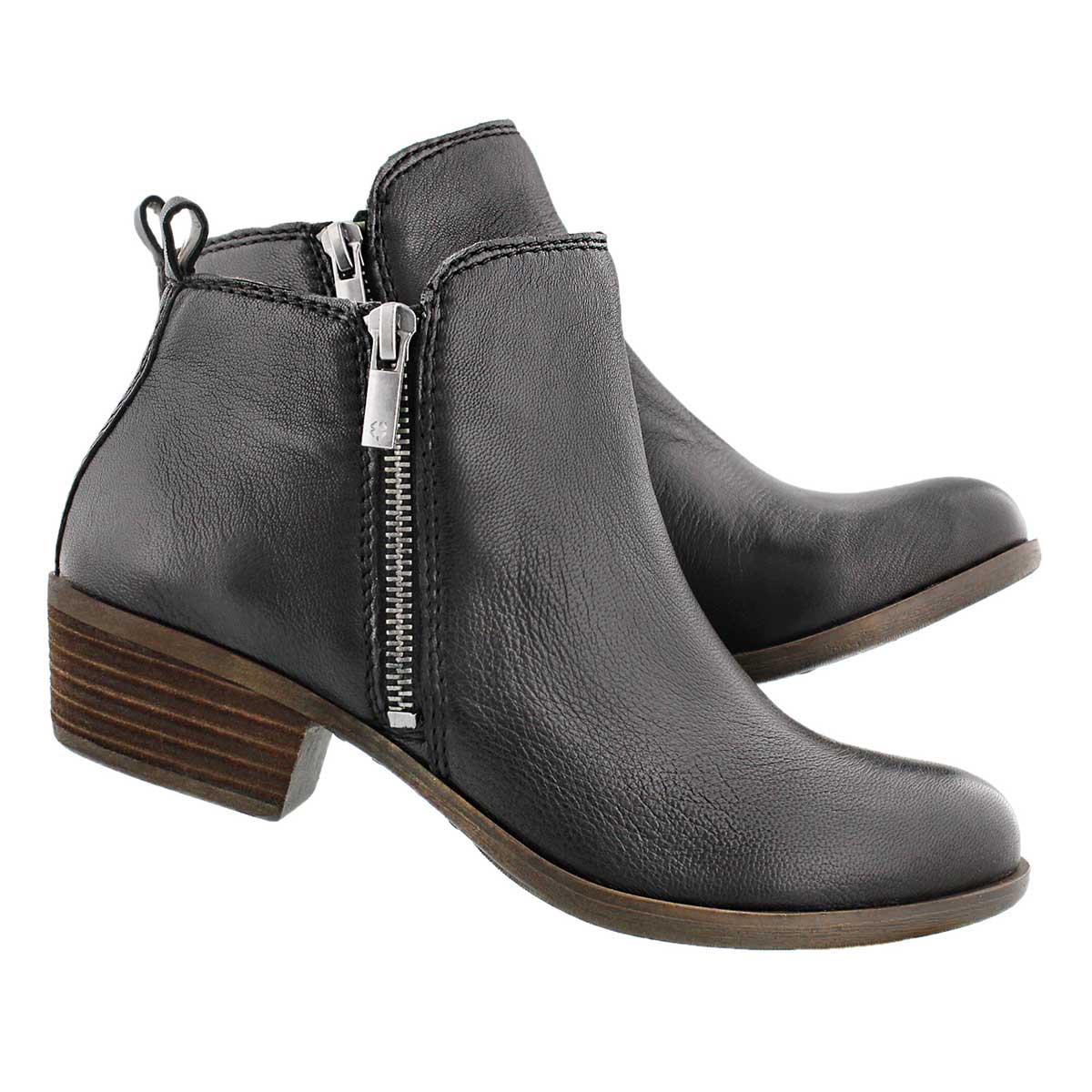 lucky brand black basel booties