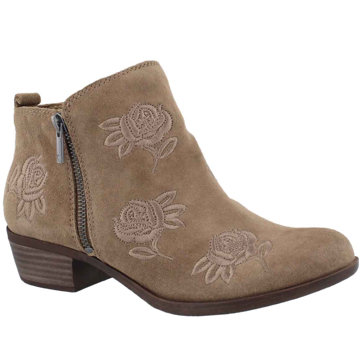 Women's BASEL sesame zip up casual booties