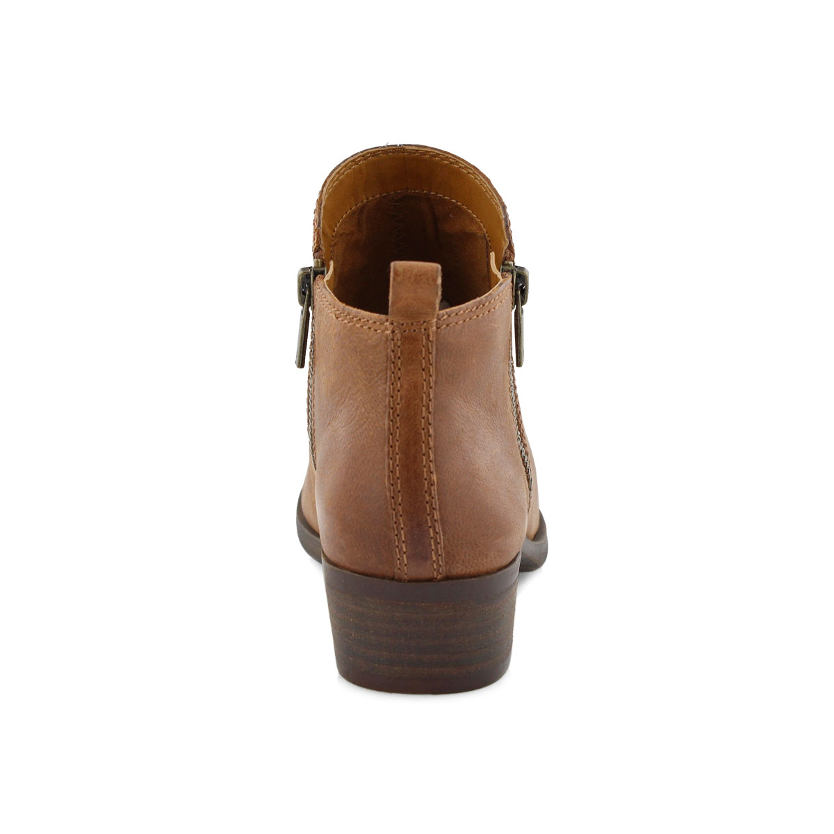 Lds Basel toffee zip up casual bootie