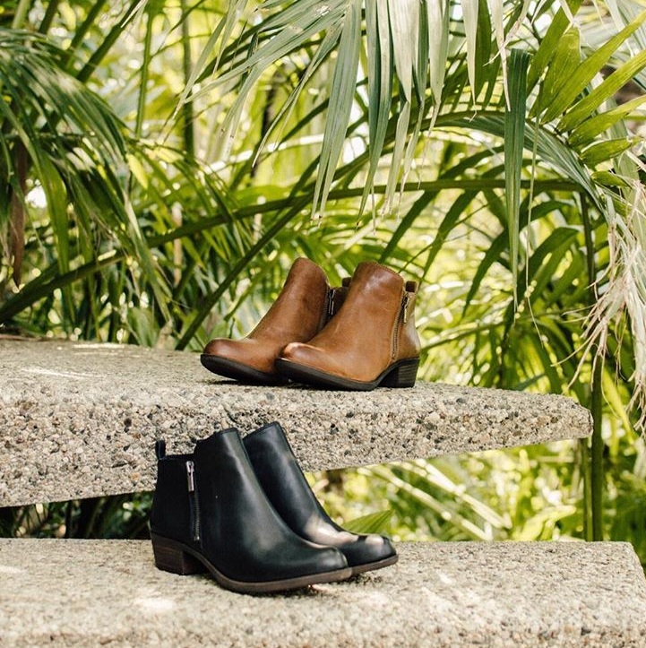 Lds Basel toffee zip up casual bootie
