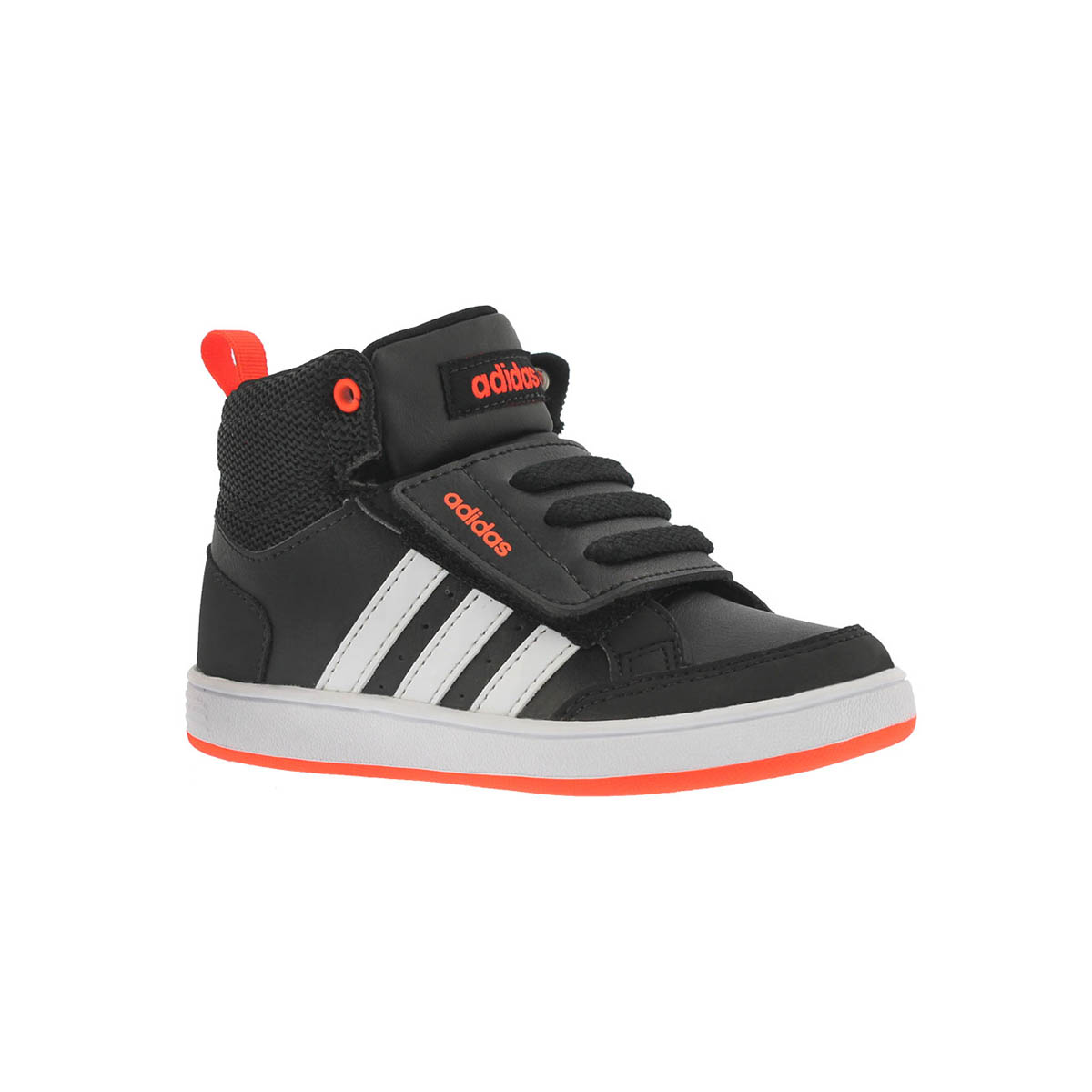 Infants' HOOPS CMF MID black/red hightop sneakers