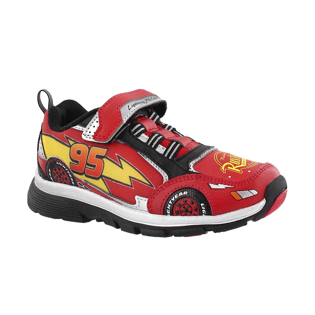 Boys' CARS LIGHTNING SPEED red light up sneakers