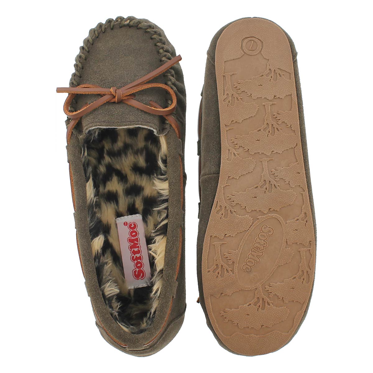 Lds Becky birch suede ballerina moc
