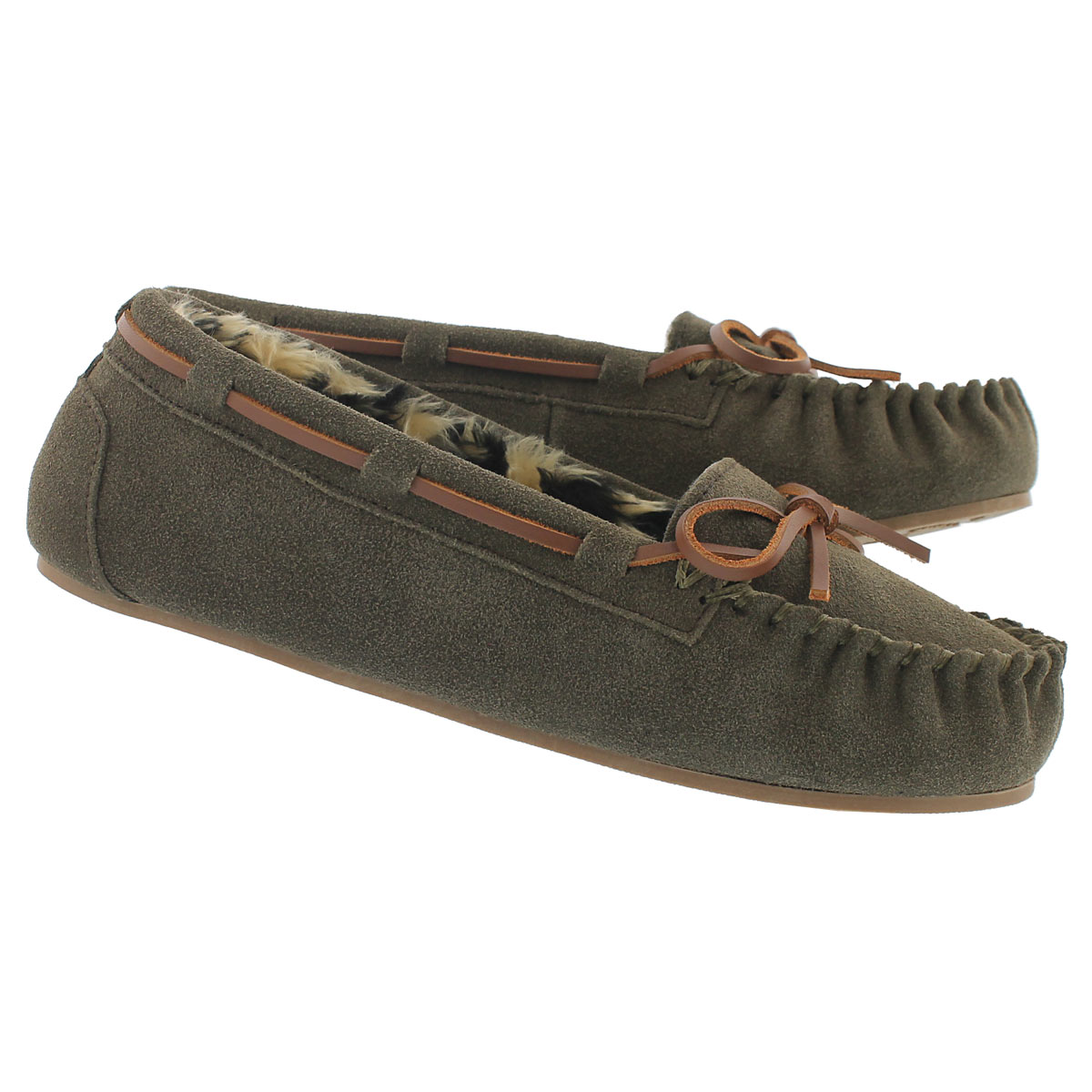 Lds Becky birch suede ballerina moc