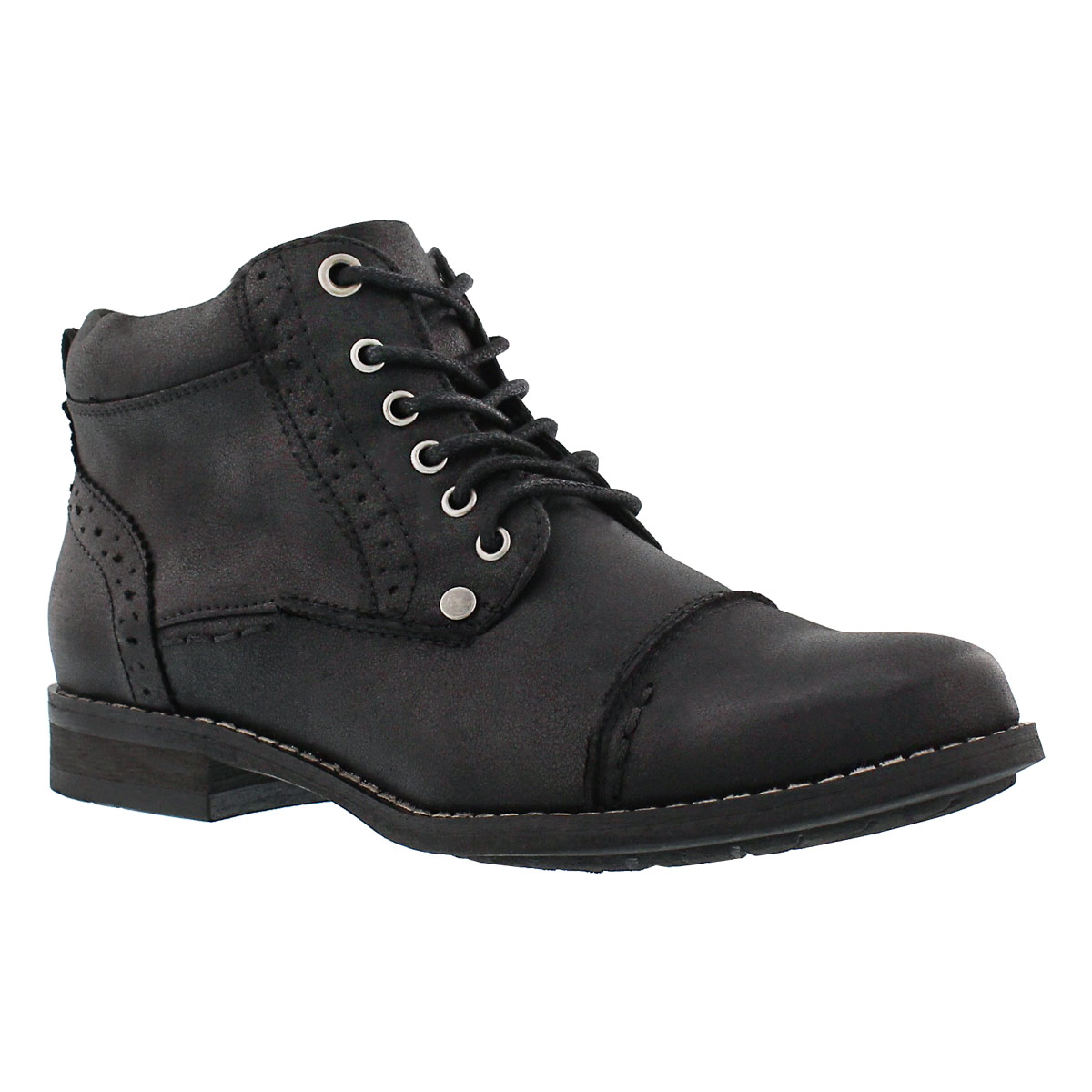 Women's BELICIA II black lace up ankle boots