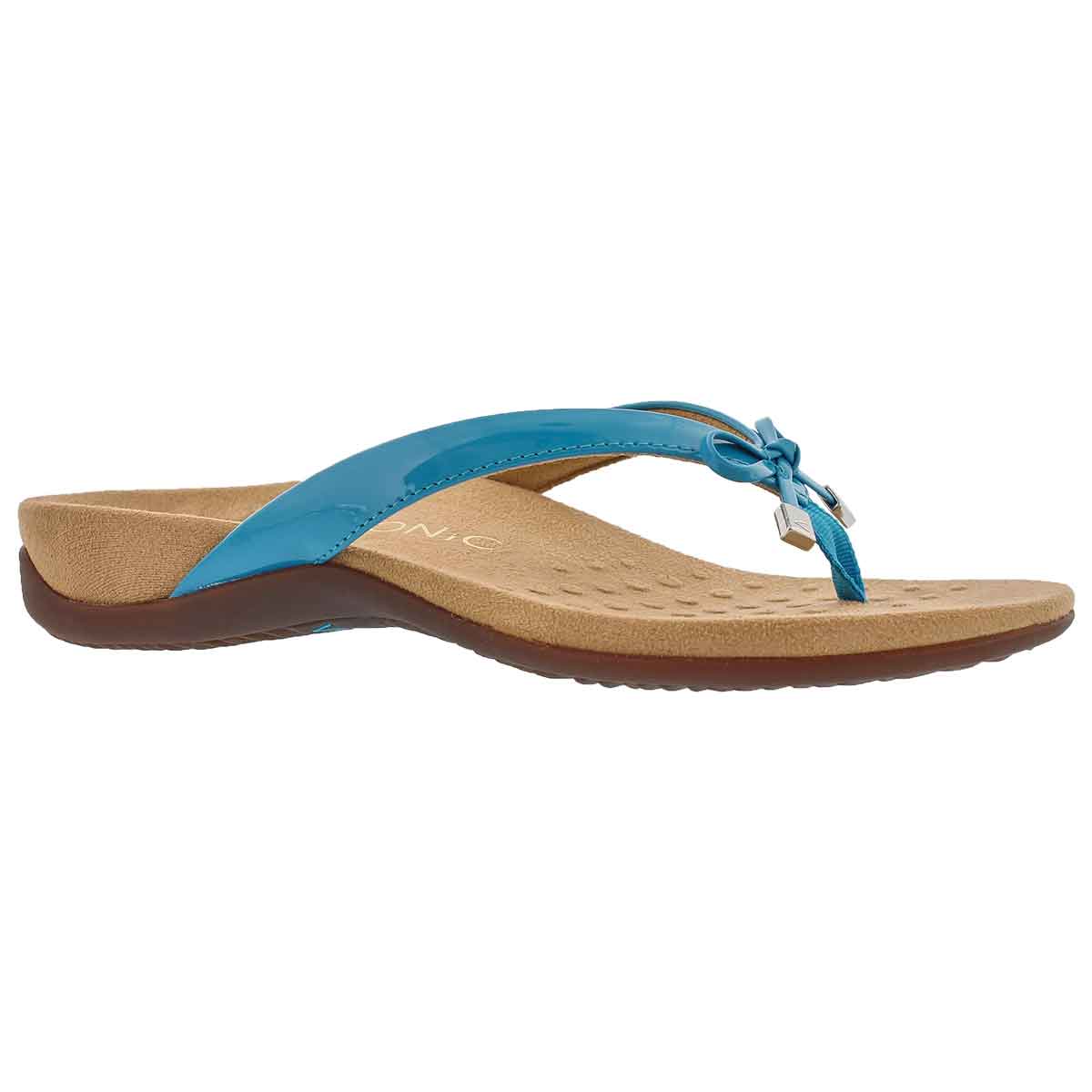 Women's BELLA II blue arch supprt thong sandals