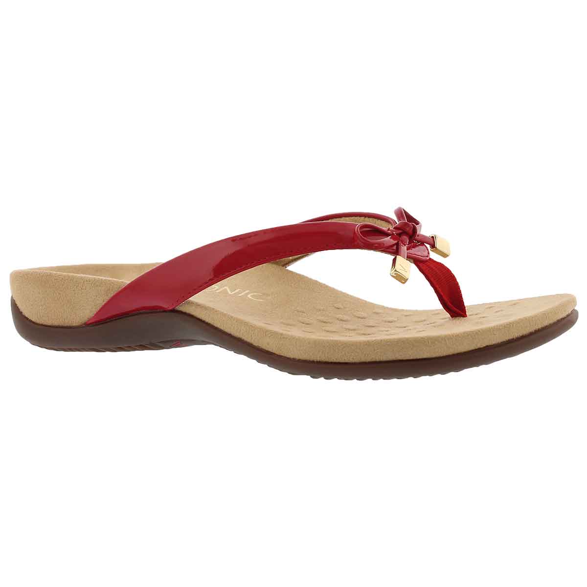 Women's BELLA II red arch supprt thng sandals