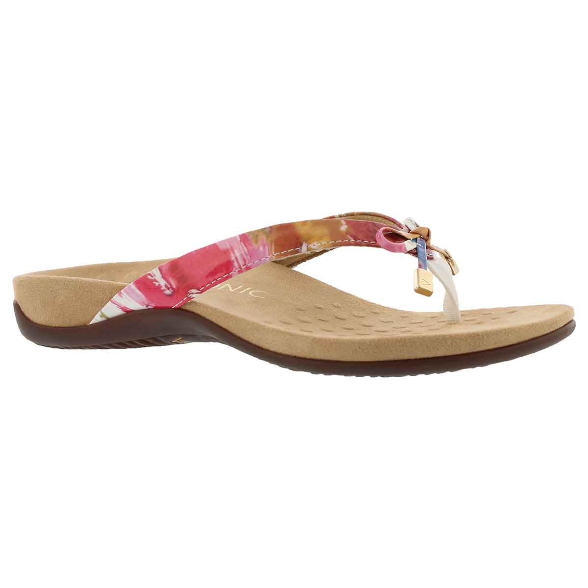Women's BELLA II floral arch supprt thong sandals