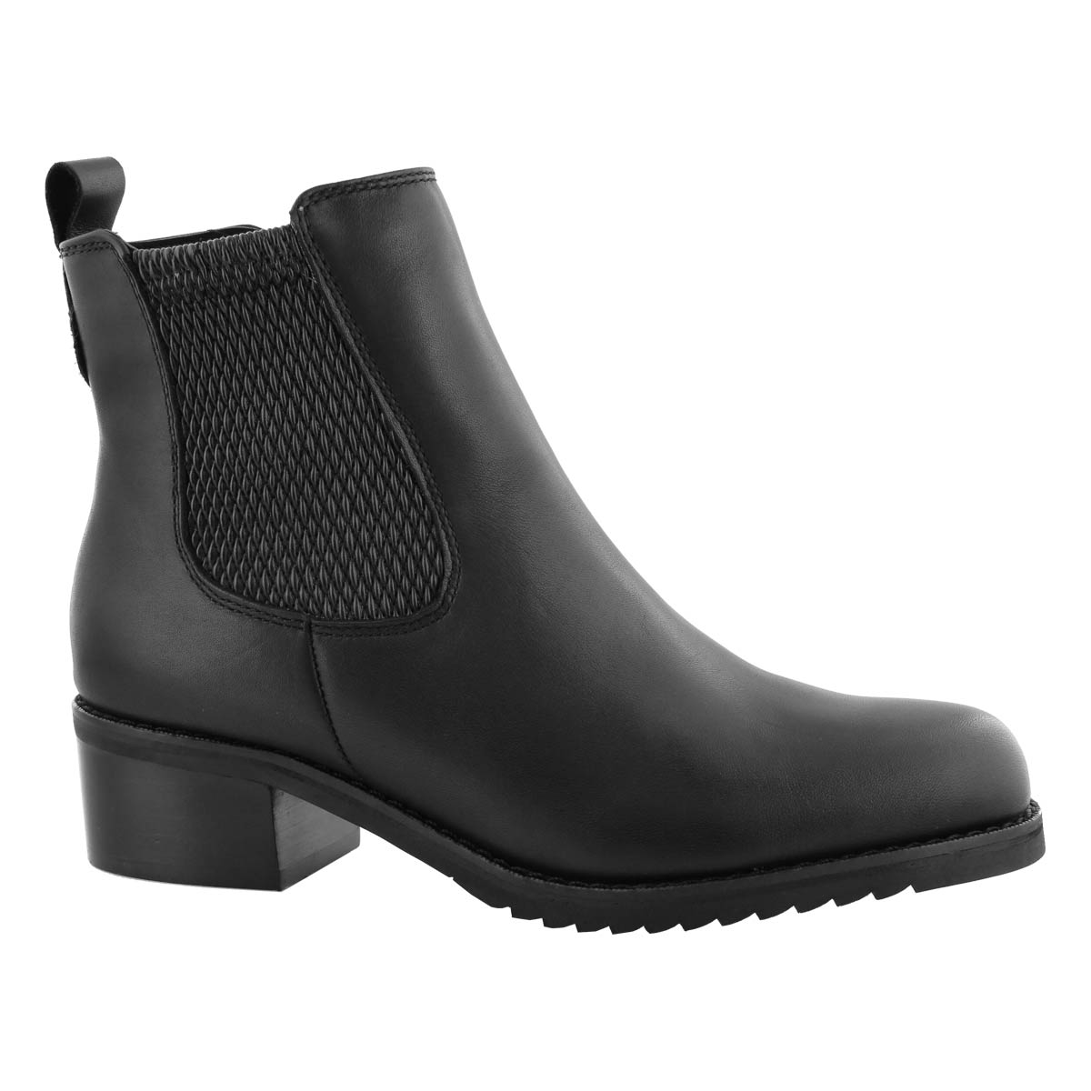 Lds Belle blk wtpf zip chelsea boot