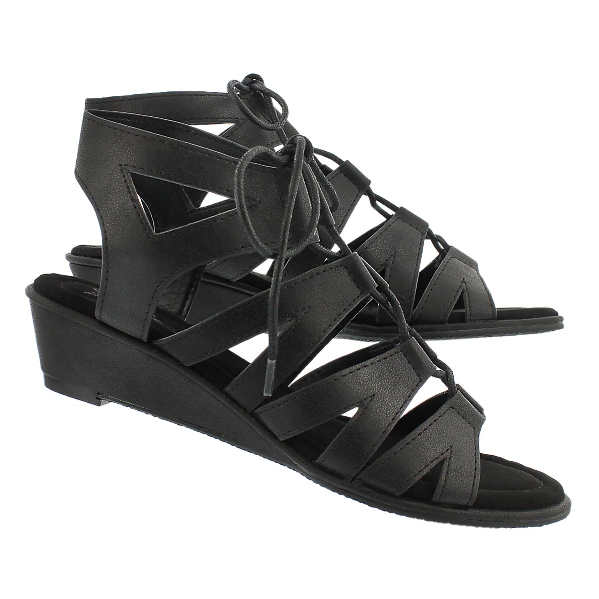 Sandale gladiateur Beyonce, noir, femmes