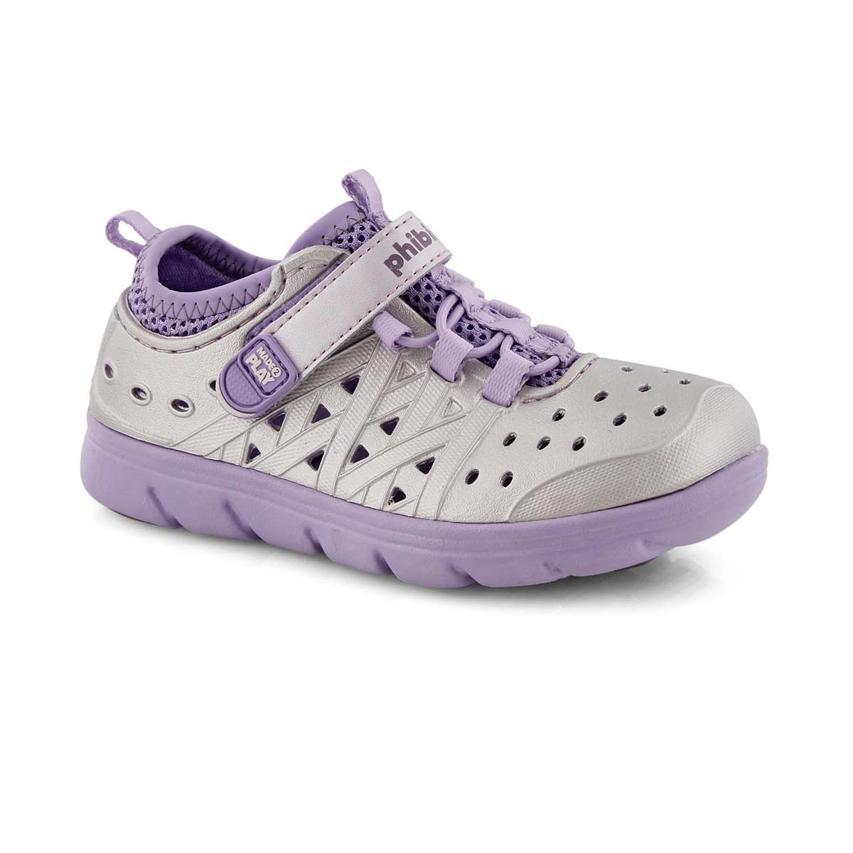 Grls M2P Phibian ppl/mtlc sneaker