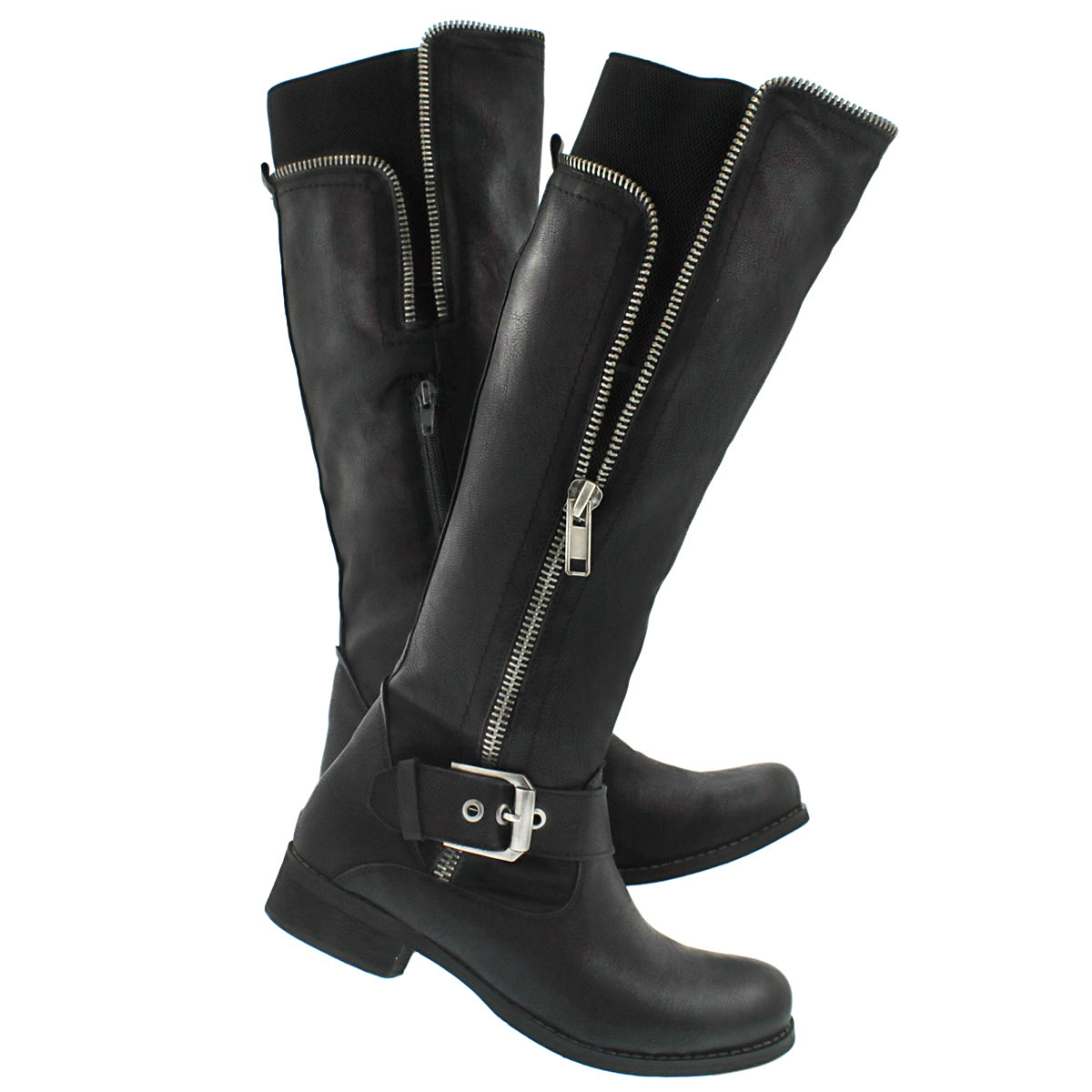 Lds Birgitta blk riding boot