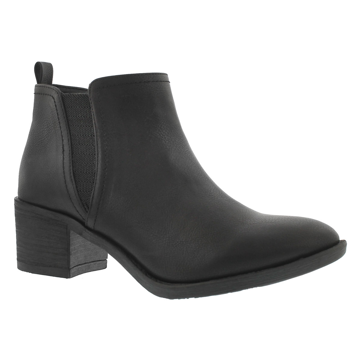 Women's BITSY black slip on ankle boots