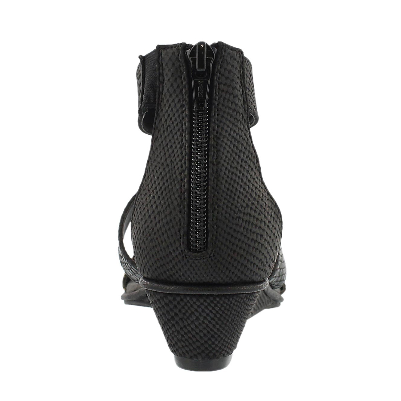 Lds Bjork blk wdg t-strap sandal
