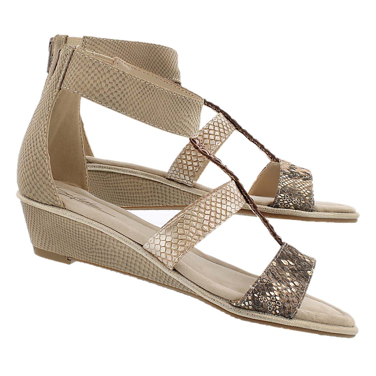 Lds Bjork skin wdg t-strap sandal