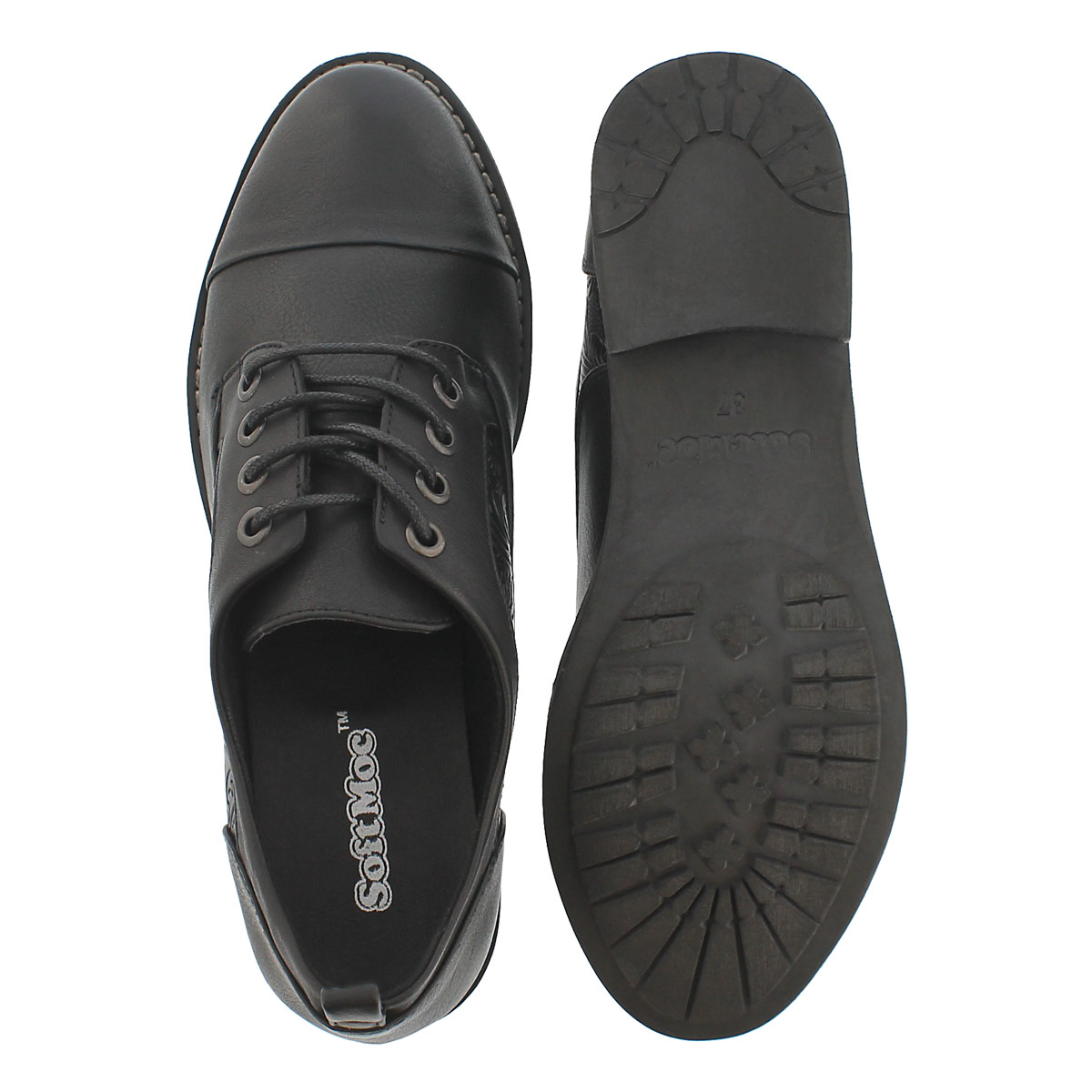 Lds Blanchette black lace up oxford