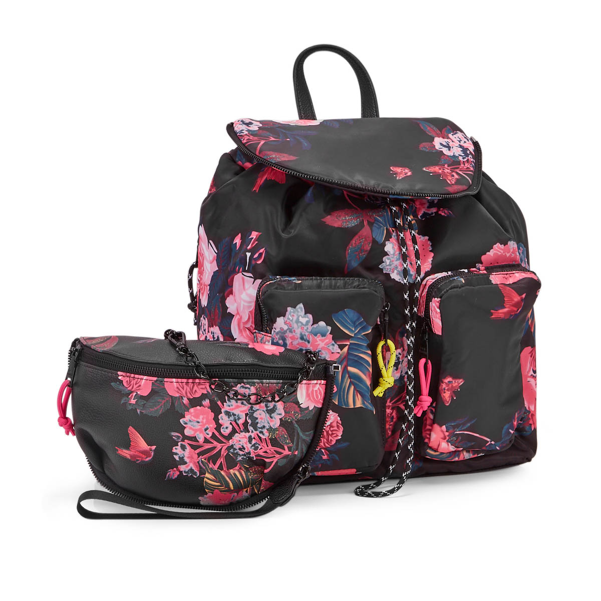 steve madden floral backpack