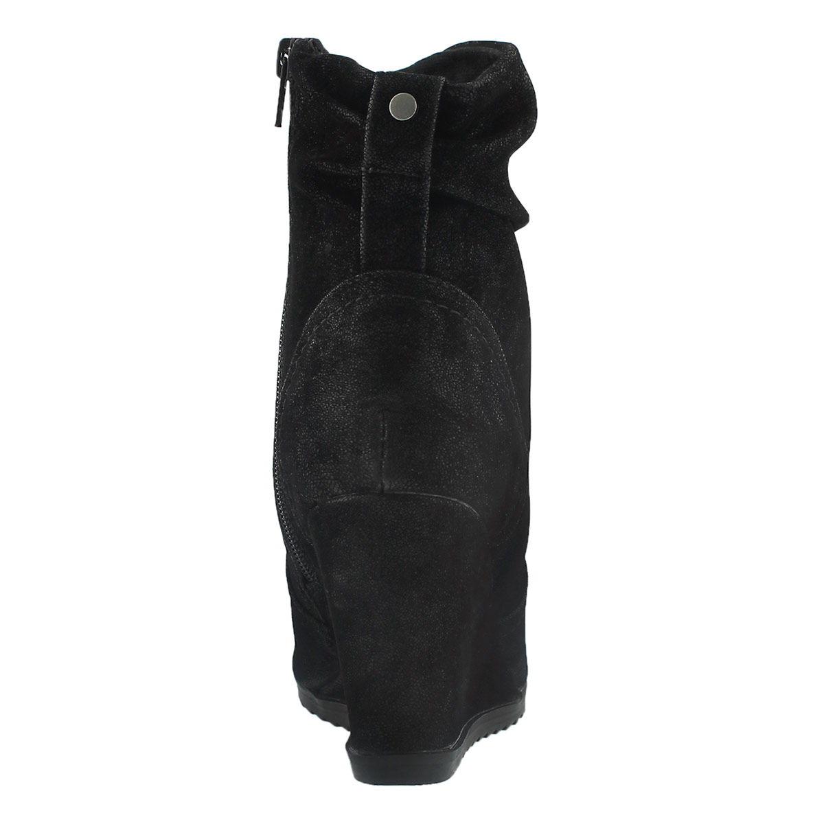 Lds Blondie Lo blk wedge ankle boot
