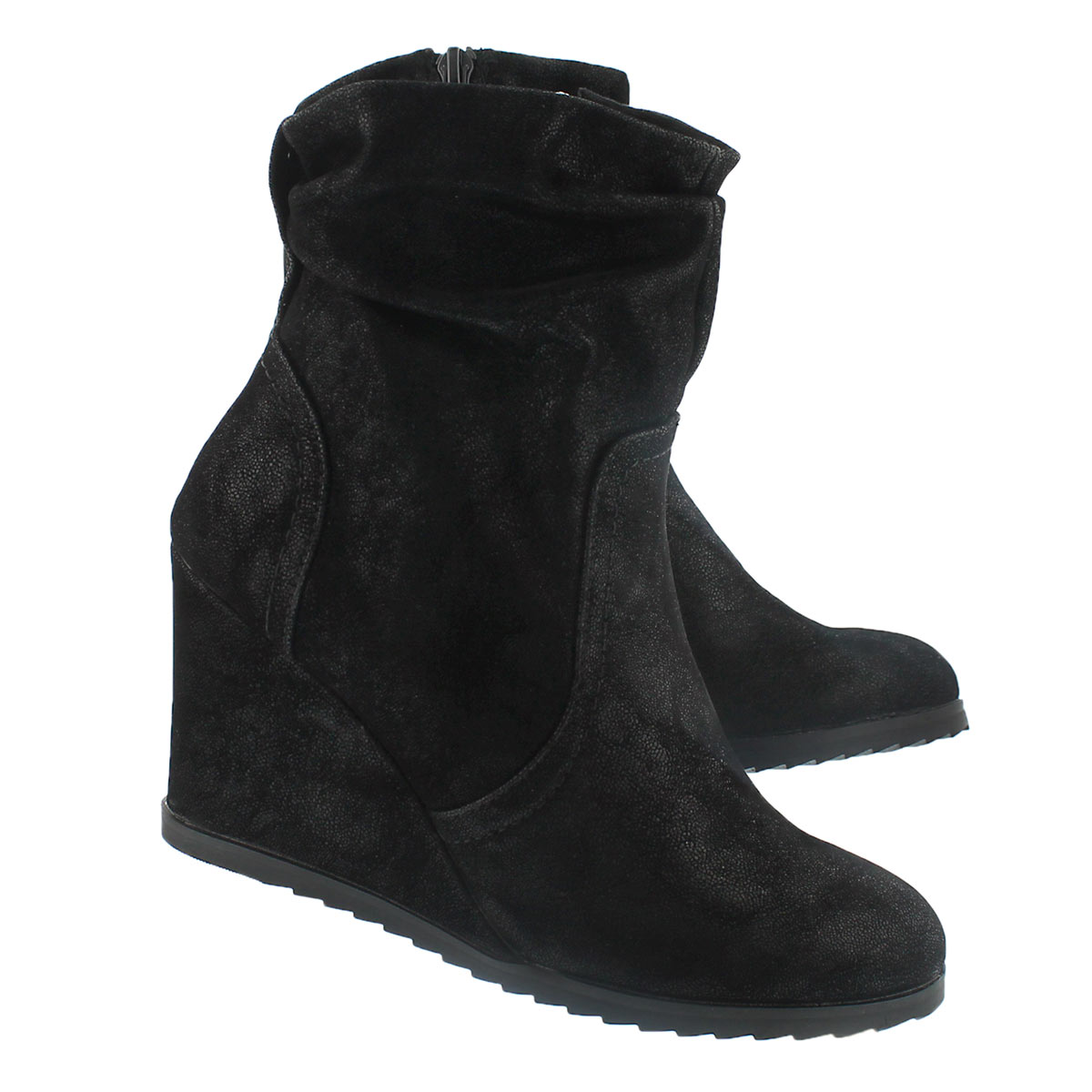 Lds Blondie Lo blk wedge ankle boot